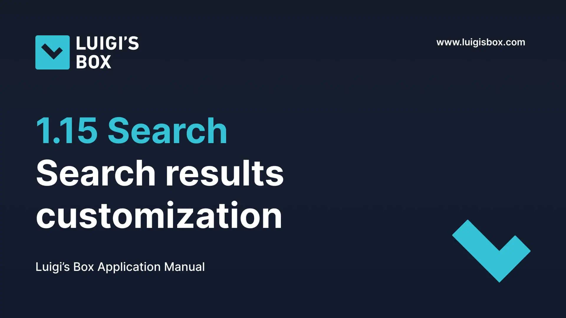 1.15 Search – Personalizzazione dei risultati di ricerca